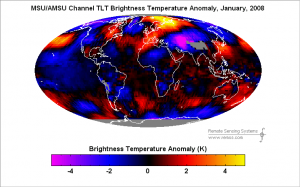 Fig. 4 - Anomalia termica Gennaio 2008
