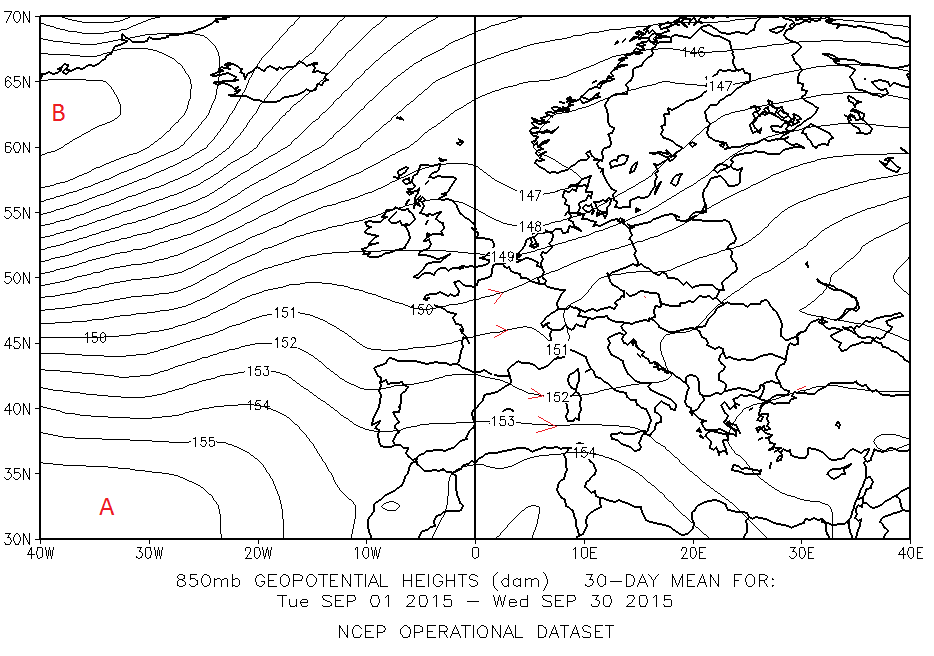 fig 5 - 1_30 Settembre 2015 850 hPa